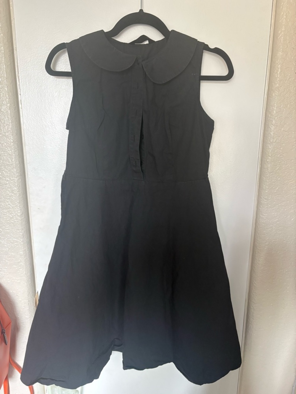 Allegra K Women’s Black Dress With Peter Pan Collar Size S